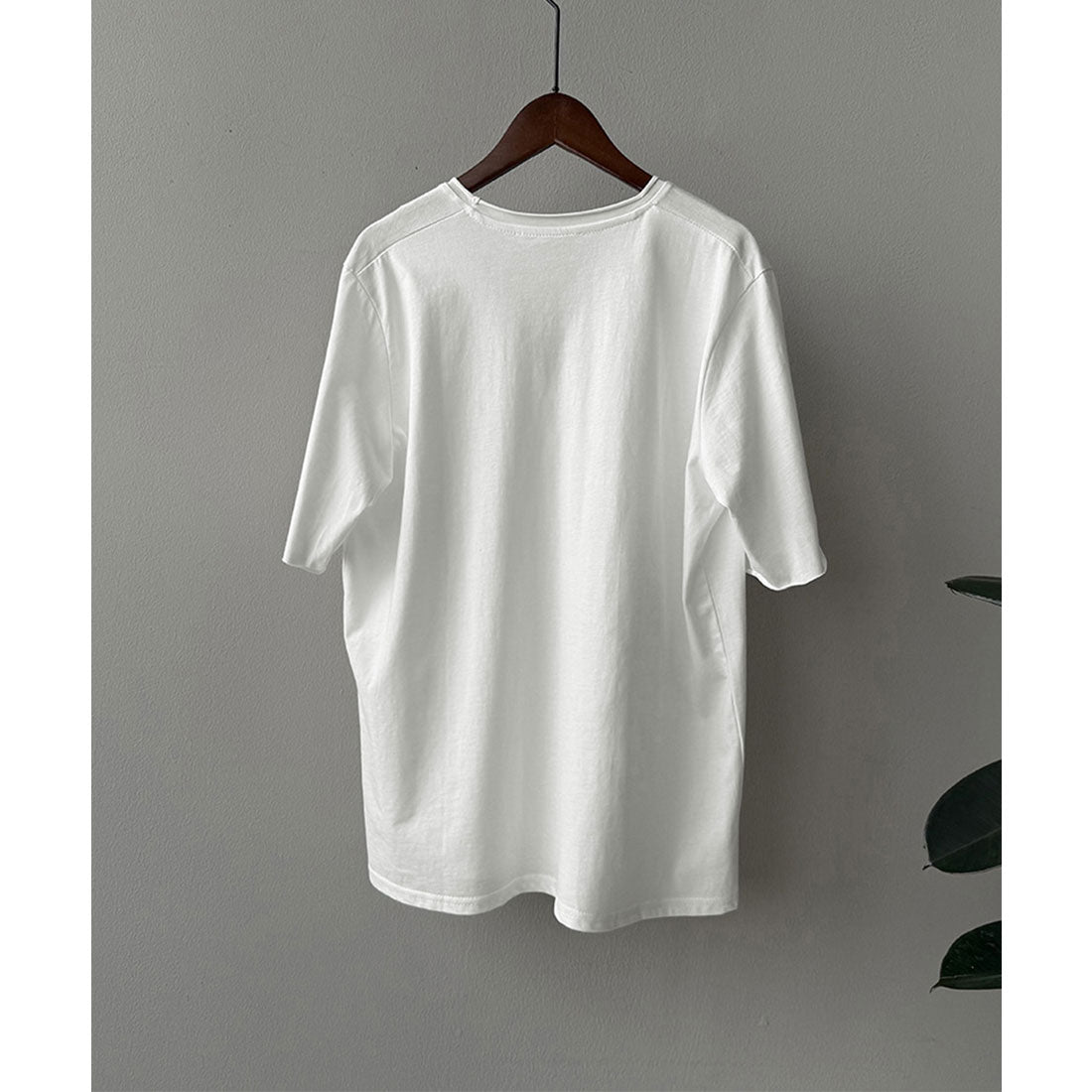 アイモン Aimoon vネックtシャツ レディース 綿100% （ホワイト） ホワイト