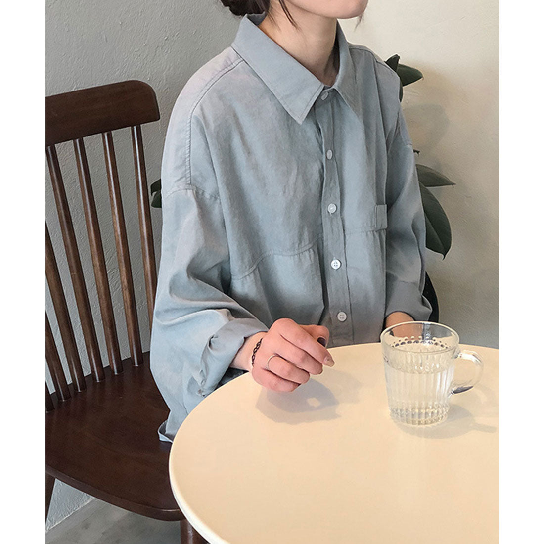 シャツブラウス レディース長袖トップス