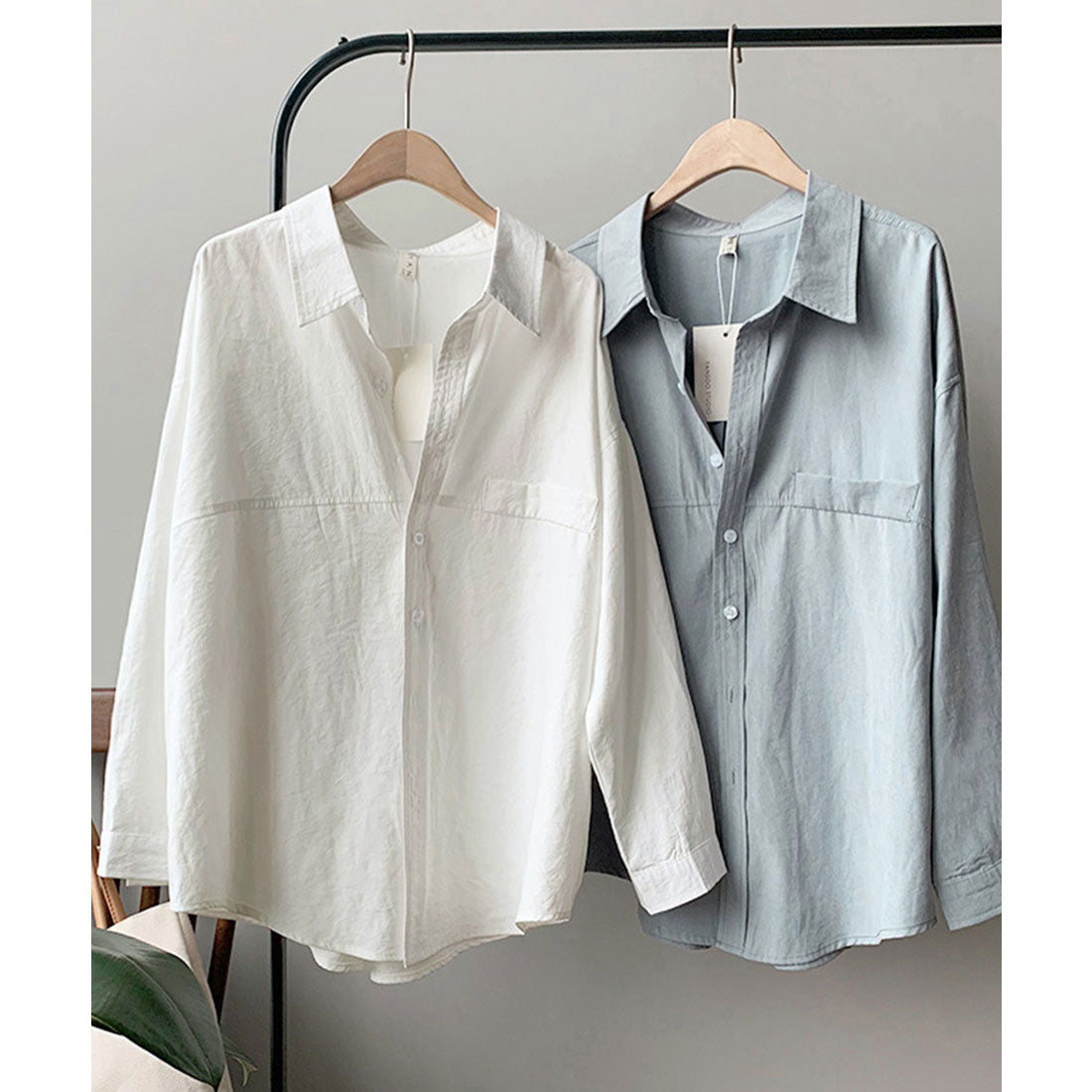 シャツブラウス レディース長袖トップス