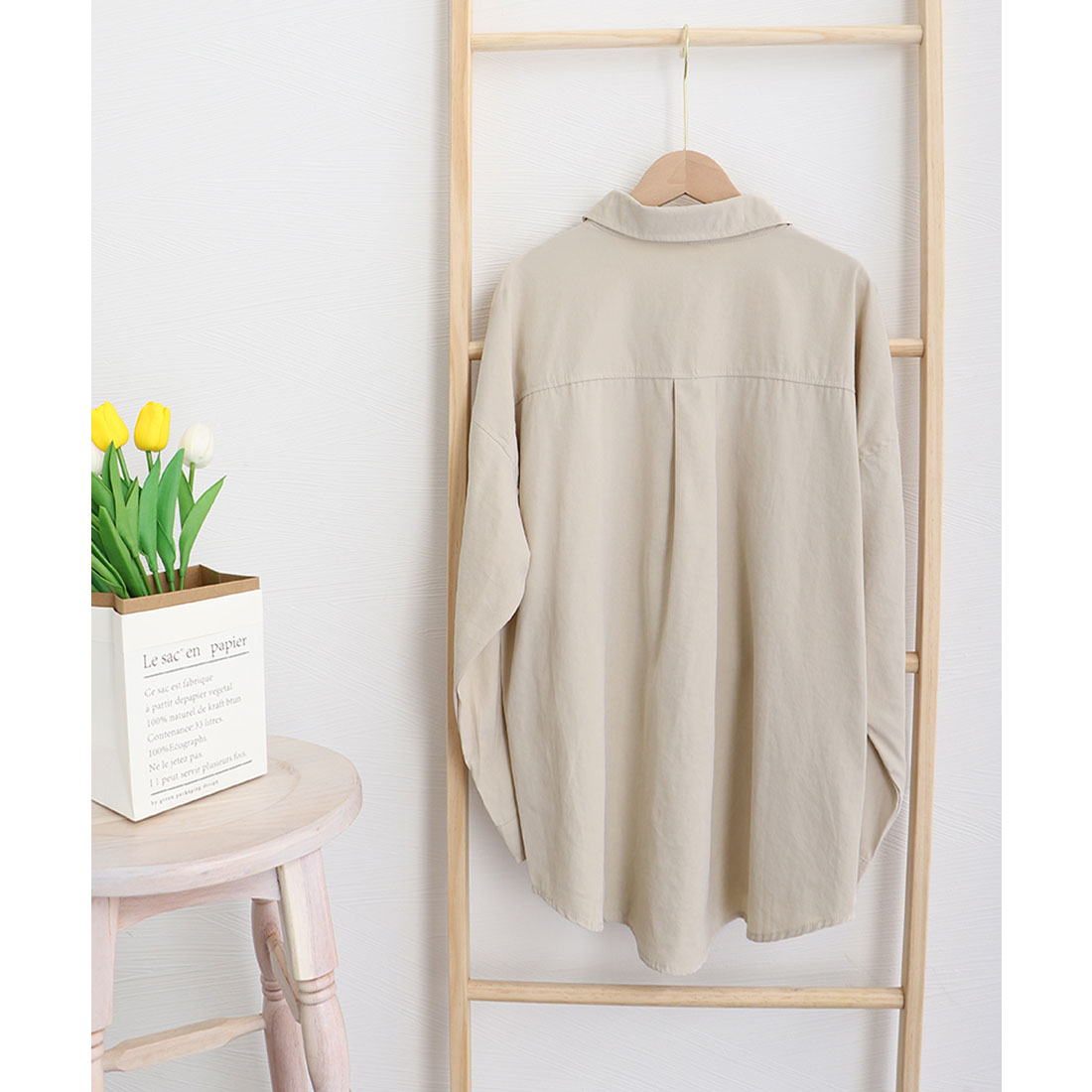 シャツブラウス レディース長袖トップス