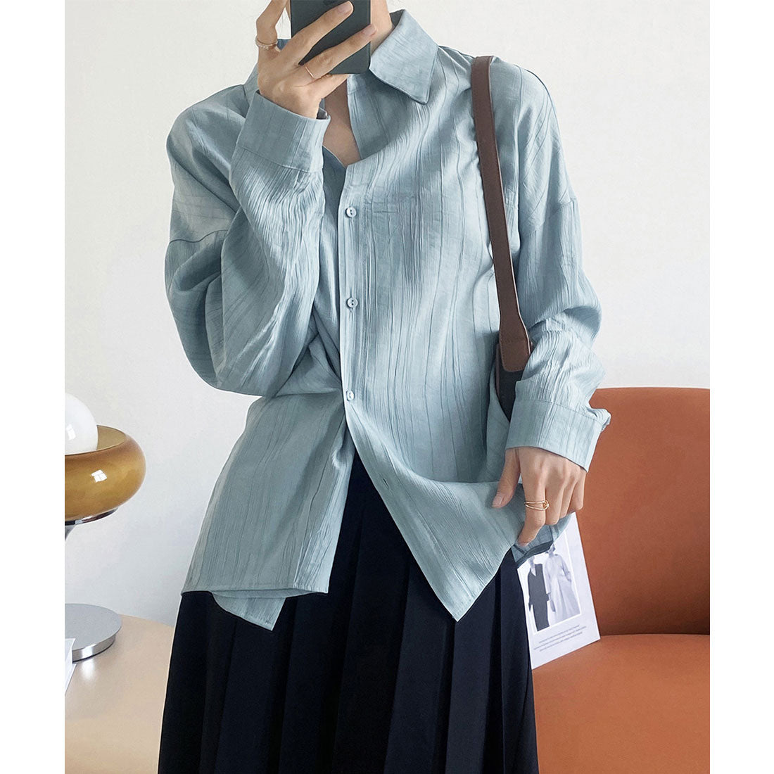 襯衫上衣女士放鬆
