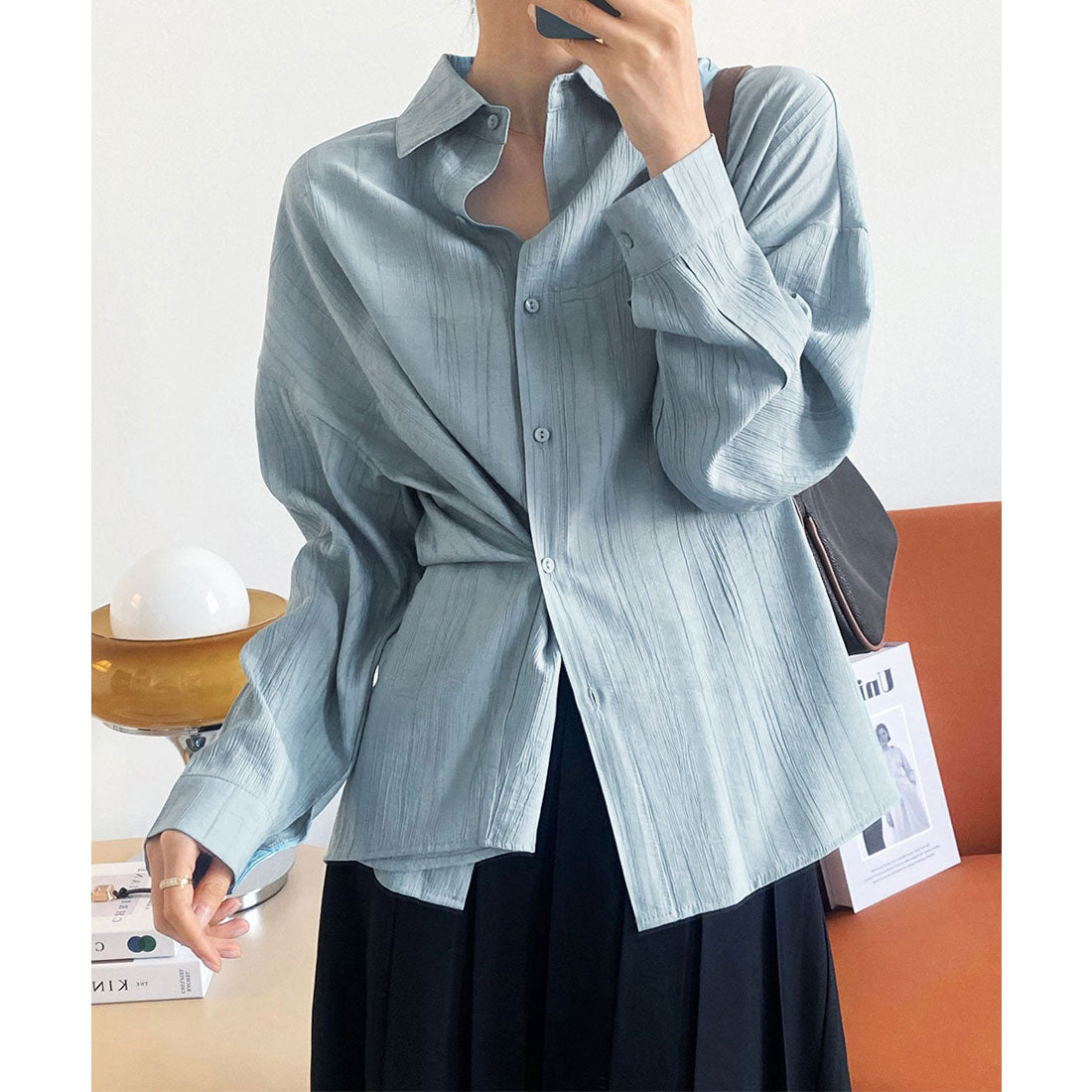 襯衫上衣女士放鬆