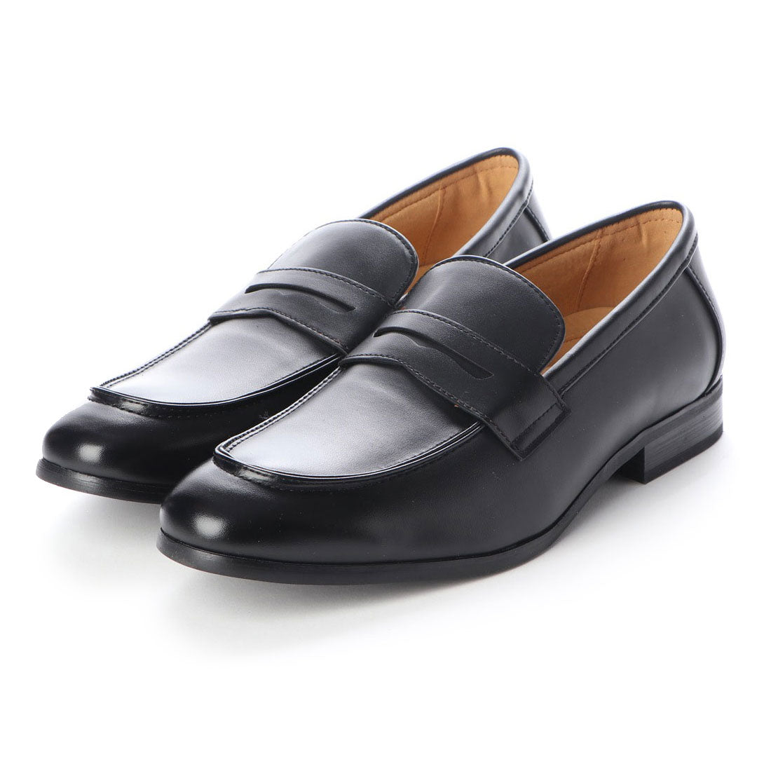 SFW サンエープラス AAA+ イタリアンラストで上質なシルエットのビジカジローファー/2339,ブラック