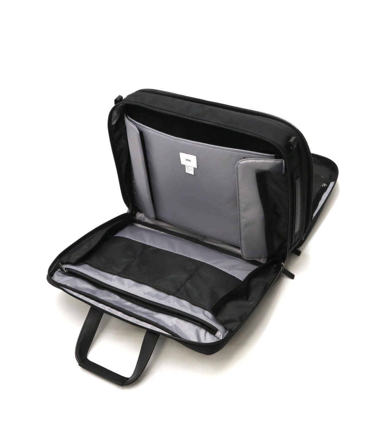 エース ace. 【日本正規品】 エースジーン ビジネスバッグ 2WAY ace.GENE ショルダー B4 ノートPC 大容量 ブリーフケース 通勤 EVLー4.0 68305 （ブラック） ブラック