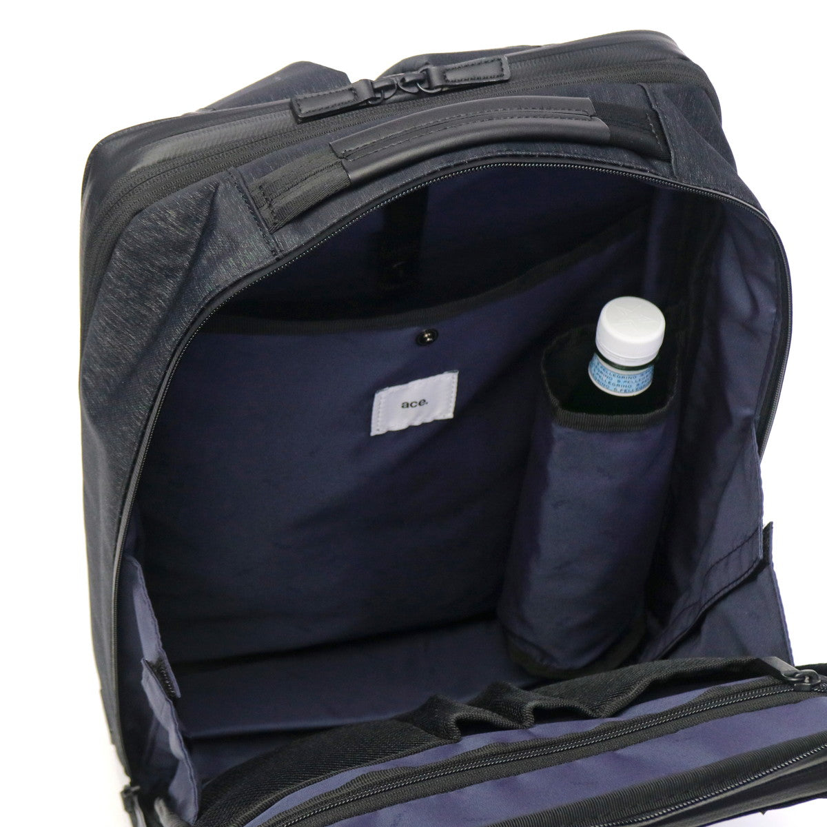 エース ace. 正規品5年保証 ビジネスリュック メンズ エース 軽量 ブランド 15L 20L リュック ビジネスバッグ ビジネス 通勤 出張 撥水 マチ拡張 PC 2層 ガジェタブルヘザー2 68297 （ブラック） ブラック