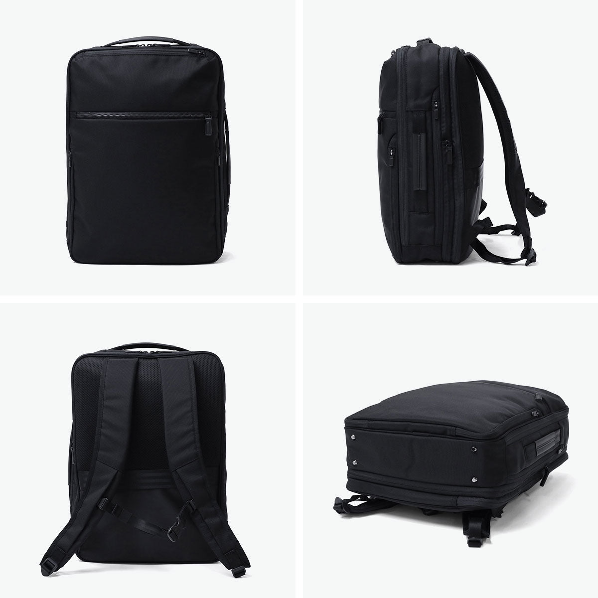 エース ace. 正規品5年保証 ビジネスリュック メンズ 拡張 リュック 通勤 出張 ビジネス A4 B4 19L 23L PC 15.6インチ バッグ 2層 撥水 ガジェタブルCB2 20025 （ブラック） ブラック