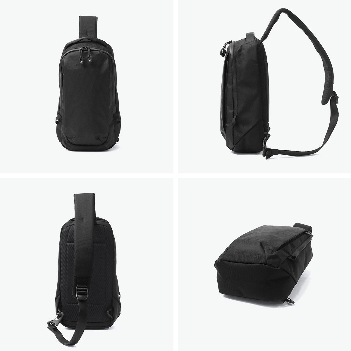 エース ace. 正規品5年保証 ボディバッグ メンズ ワンショルダー かっこいい 撥水 防水 軽量 耐久性 タブレット収納 斜め掛け シンプル A5 6L 8inch ラグレンティスクロスX 20064 （ブラック） ブラック