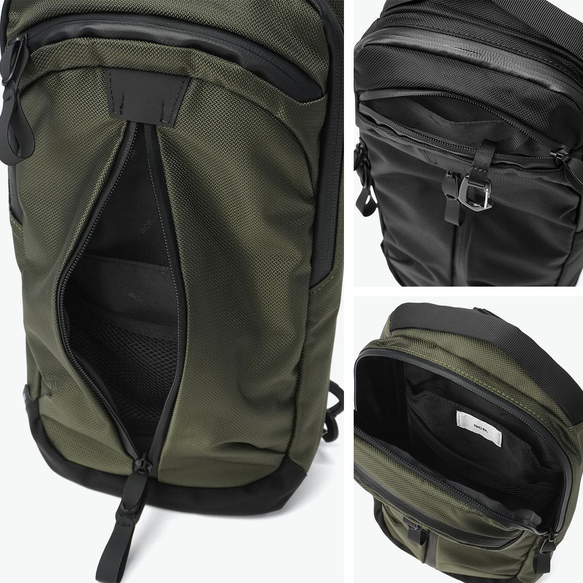 エース ace. 正規品5年保証 ボディバッグ メンズ レディース ブランド かっこいい バッグ 撥水 軽い 小さめ 斜めがけ タブレット収納 8inch ワンショルダー A5 6L ラグマスター2 17765 （カーキ） カーキ