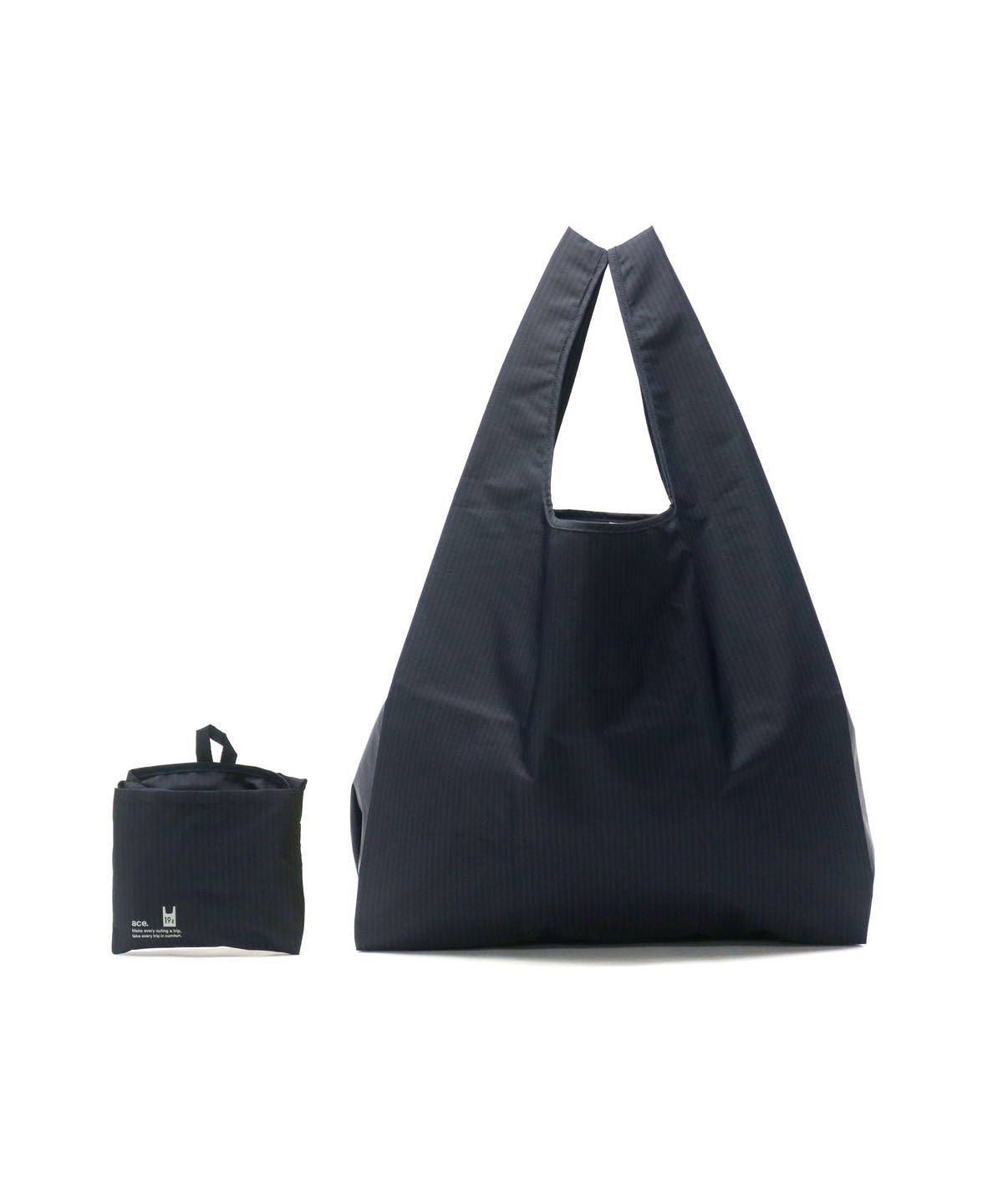エーストーキョー ace.TOKYO エース エコバッグ ace. トートバッグ 折りたたみ フォルケット ショッピングバッグ 軽量 大 Mサイズ パッカブル B4 A4 19L 67151 （ダークネイビー(03)） ダークネイビー(03)