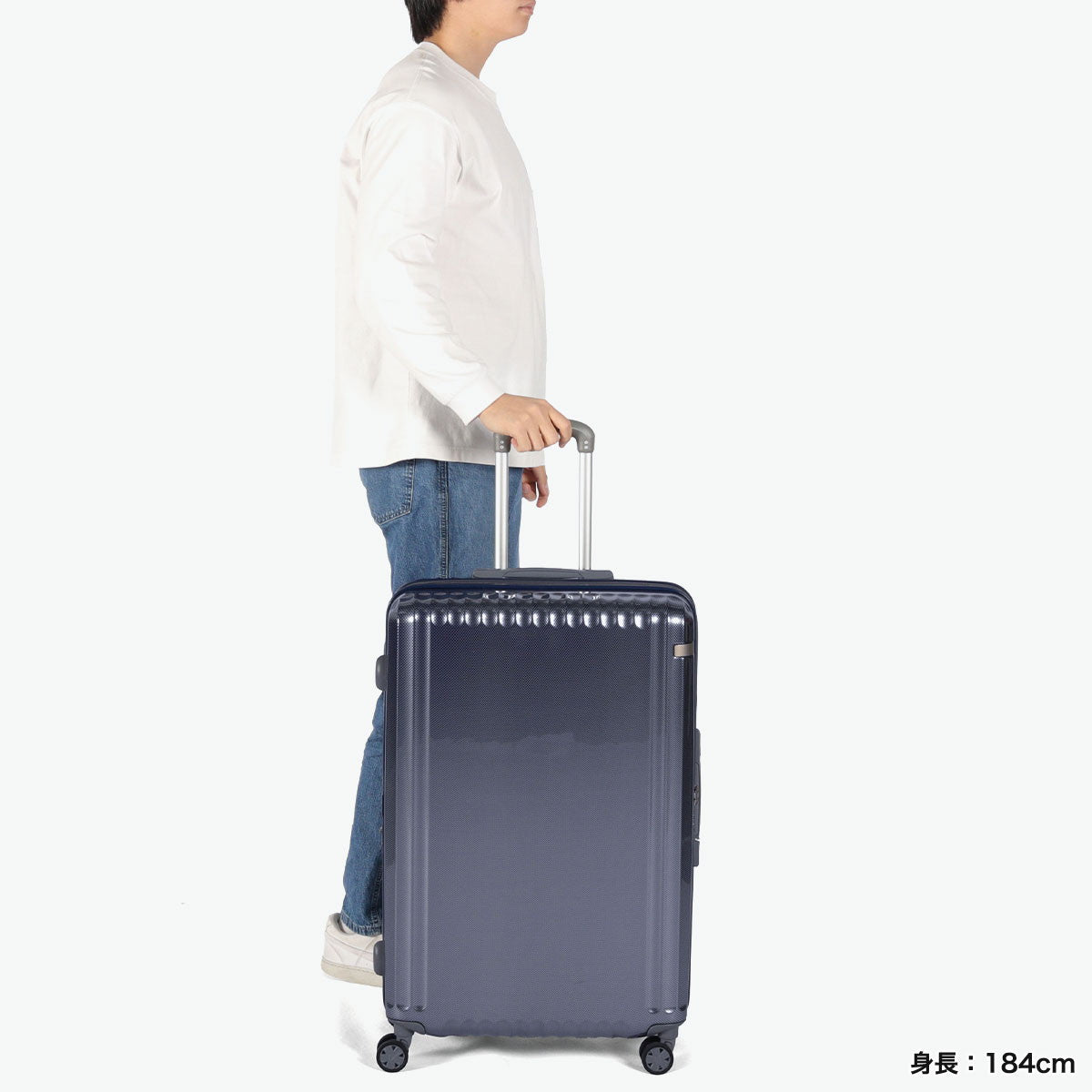 エーストーキョー ace.TOKYO スーツケース Lサイズ 海外 88L 103L 大きい 大きめ 8泊 9泊 10泊 旅行 キャリーケース TSロック 8～10泊 拡張 エキスパンダブル パリセイドZd 06817 （ヘアラインブラック） ヘアラインブラック