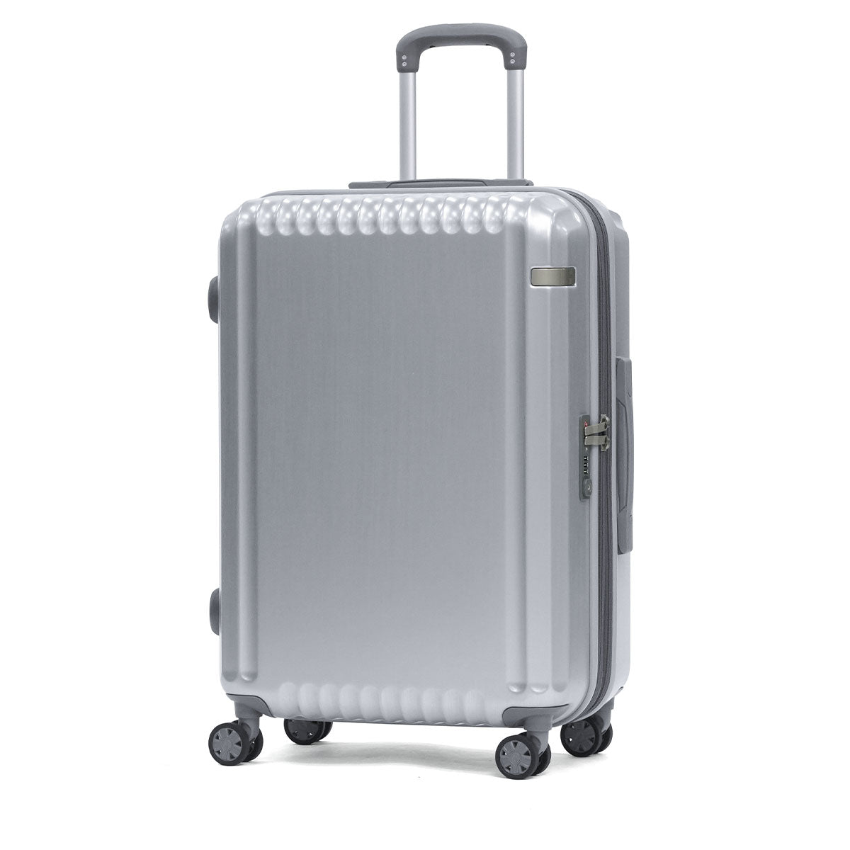 エーストーキョー ace.TOKYO スーツケース Mサイズ 海外 59L 70L 大きめ 5泊 6泊 7泊 旅行 キャリーケース TSロック 5～7泊 拡張 エキスパンダブル エース ace パリセイドZd 06818 （ヘアラインシルバー） ヘアラインシルバー