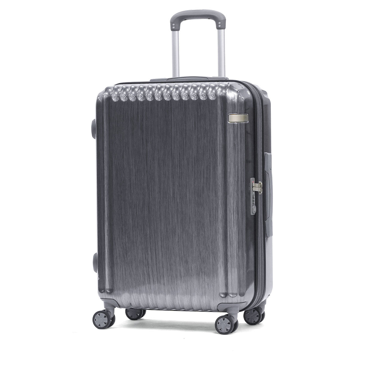 エーストーキョー ace.TOKYO スーツケース Mサイズ 海外 59L 70L 大きめ 5泊 6泊 7泊 旅行 キャリーケース TSロック 5～7泊 拡張 エキスパンダブル エース ace パリセイドZd 06818 （ヘアラインブラック） ヘアラインブラック