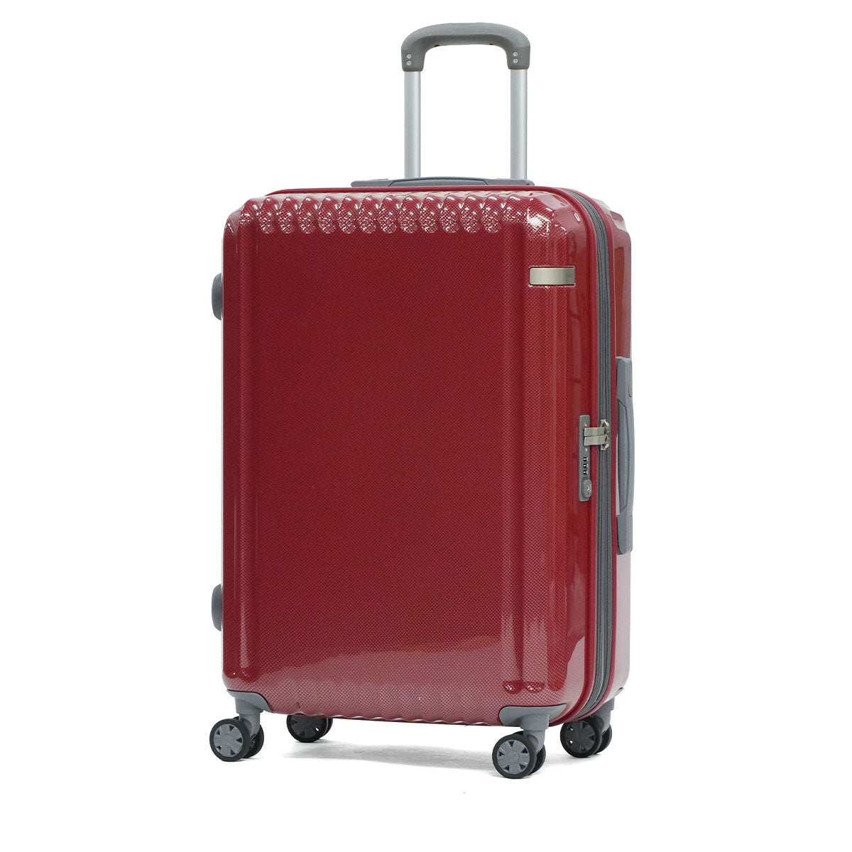 エーストーキョー ace.TOKYO スーツケース Mサイズ 海外 59L 70L 大きめ 5泊 6泊 7泊 旅行 キャリーケース TSロック 5～7泊 拡張 エキスパンダブル エース ace パリセイドZd 06818 （レッドカーボン） レッドカーボン