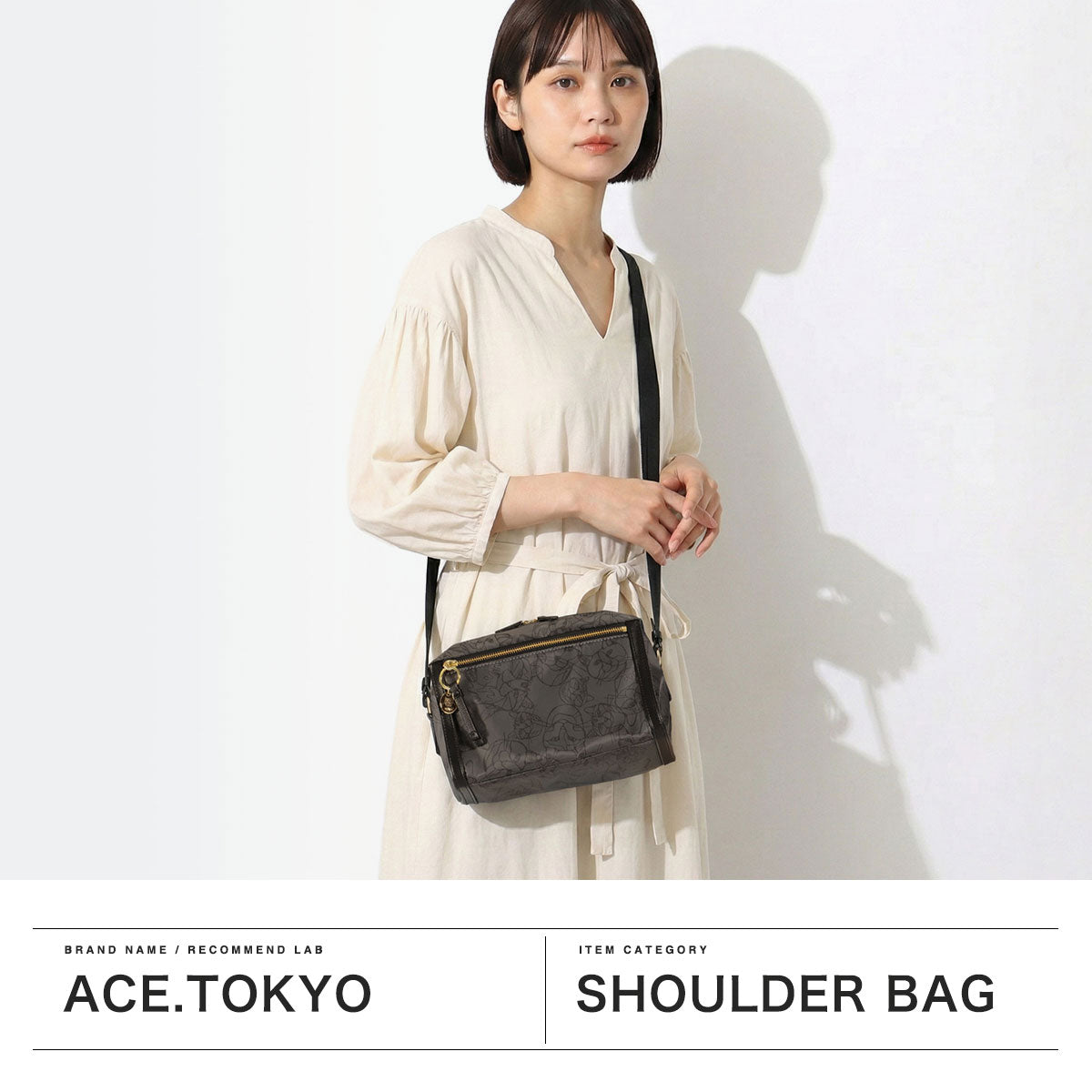 エーストーキョー ace.TOKYO 正規品5年保証 ショルダーバッグ レディース ブランド 5L 大人 小さめ 猫 コラボ 旅行 ミニショルダー HAyU×ace. HAyU ユッカ 17832 （ブラック） ブラック