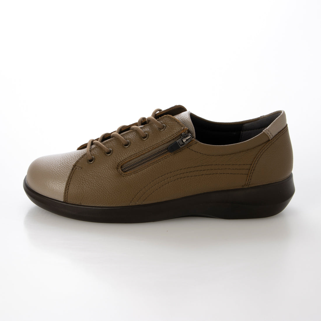 ACHILLES SORBO Leather shoes with side zipper