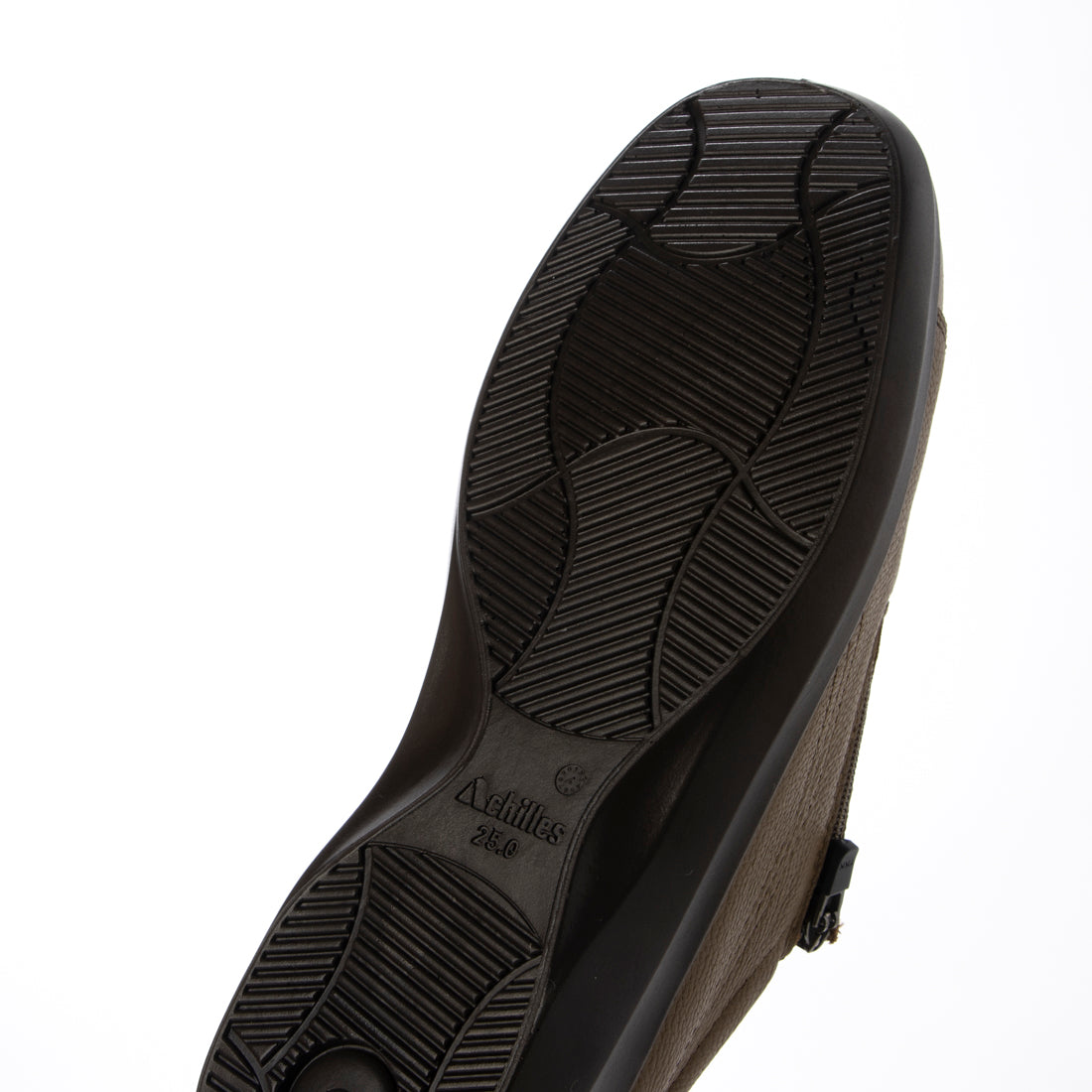 ACHILLES SORBO Leather shoes with side zipper