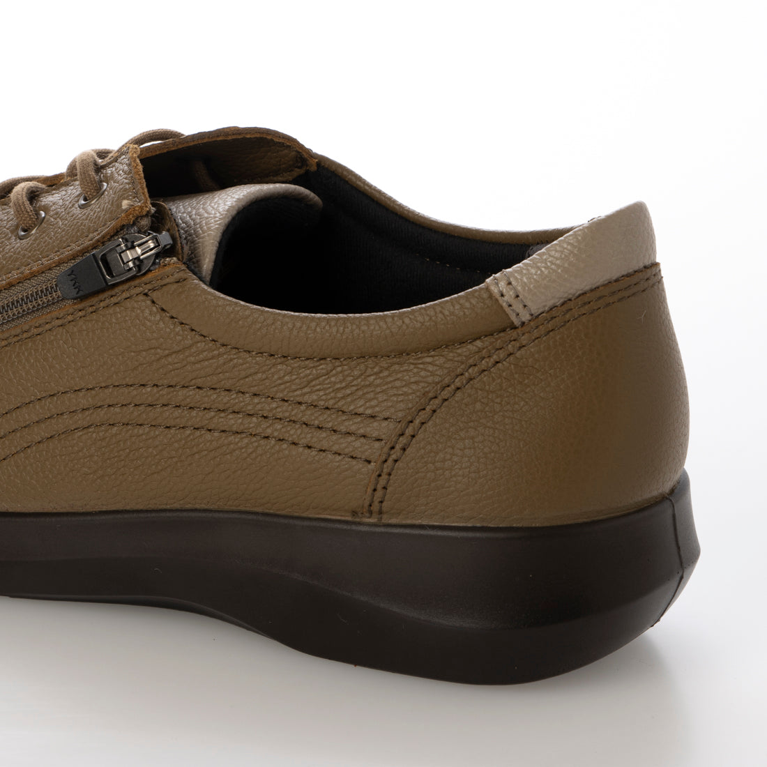 ACHILLES SORBO Leather shoes with side zipper