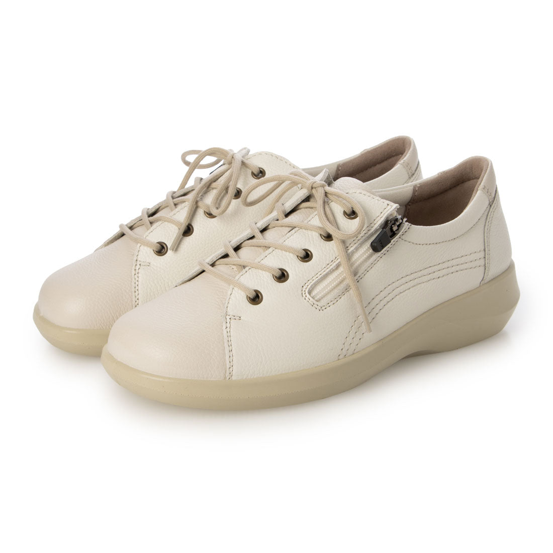 ACHILLES SORBO Leather shoes with side zipper
