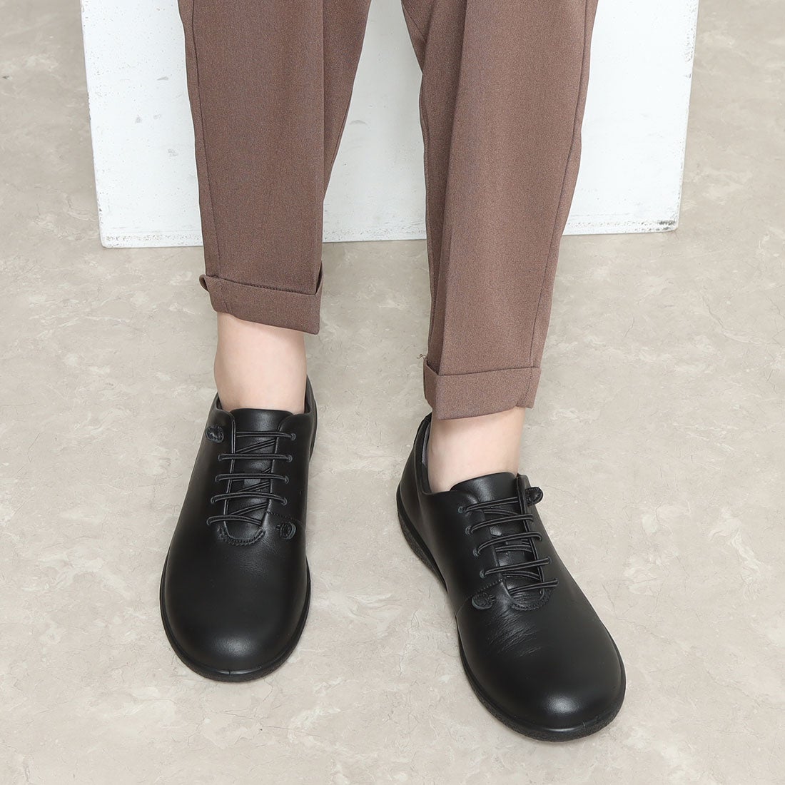 ACHILLES SORBO Elastic leather shoes
