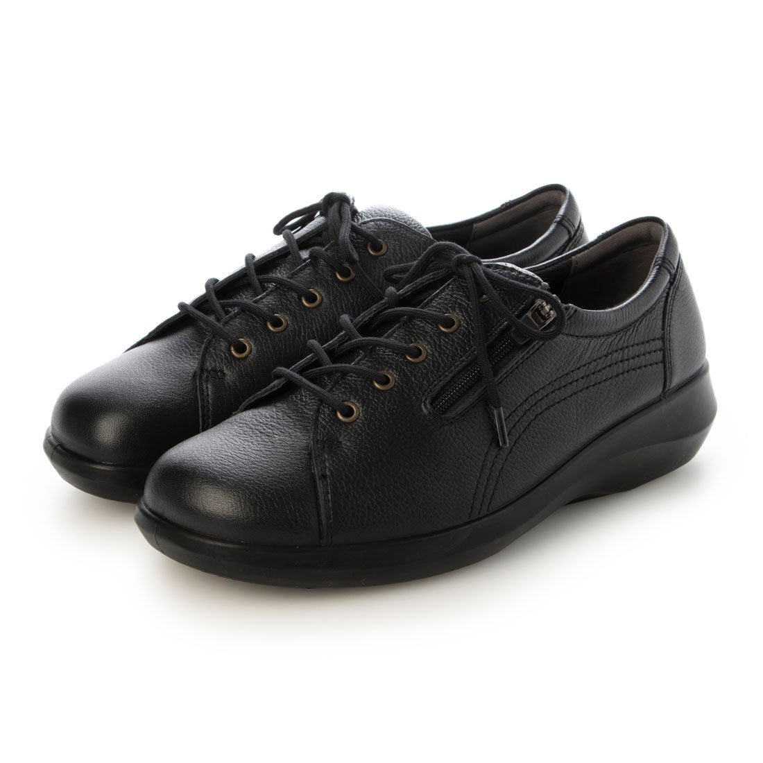 ACHILLES SORBO Leather shoes with side zipper