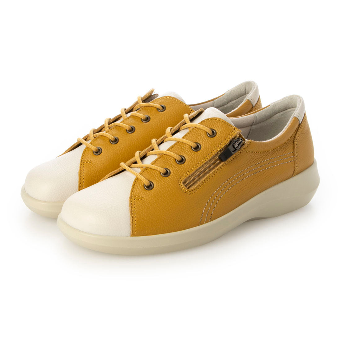ACHILLES SORBO Leather shoes with side zipper