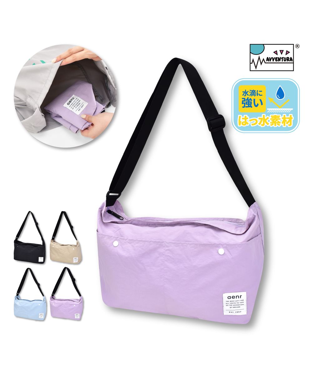 ランナー RUNNER アヴェンチュラ ショルダーバッグ 撥水大きめ 軽い 柔らかい くったり バック シンプル 無地 レディース メンズ 通勤 通学 旅行 トラベル グッズ お出かけ