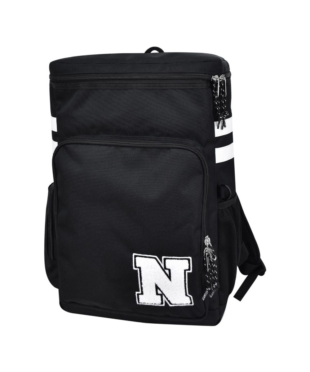 Runner Aventura Backpack Box Type Square Large Capacity A4 Pocket Back Pocket Zipper Back Zipper PC Sleeve black Logo Women's