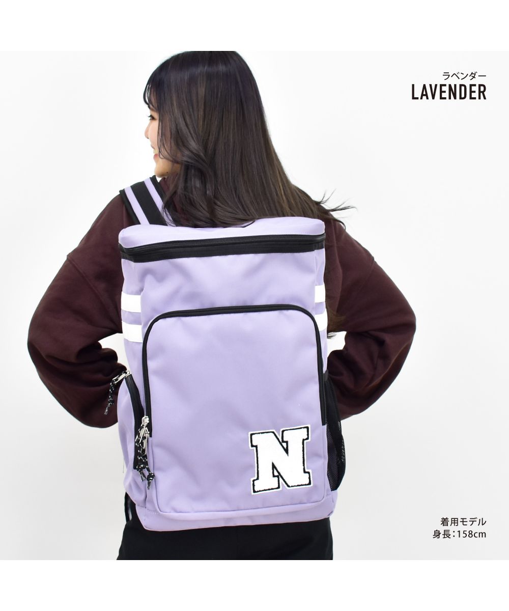 Runner Aventura Backpack Box Type Square Large Capacity A4 Pocket Back Pocket Zipper Back Zipper PC Sleeve black Logo Women's