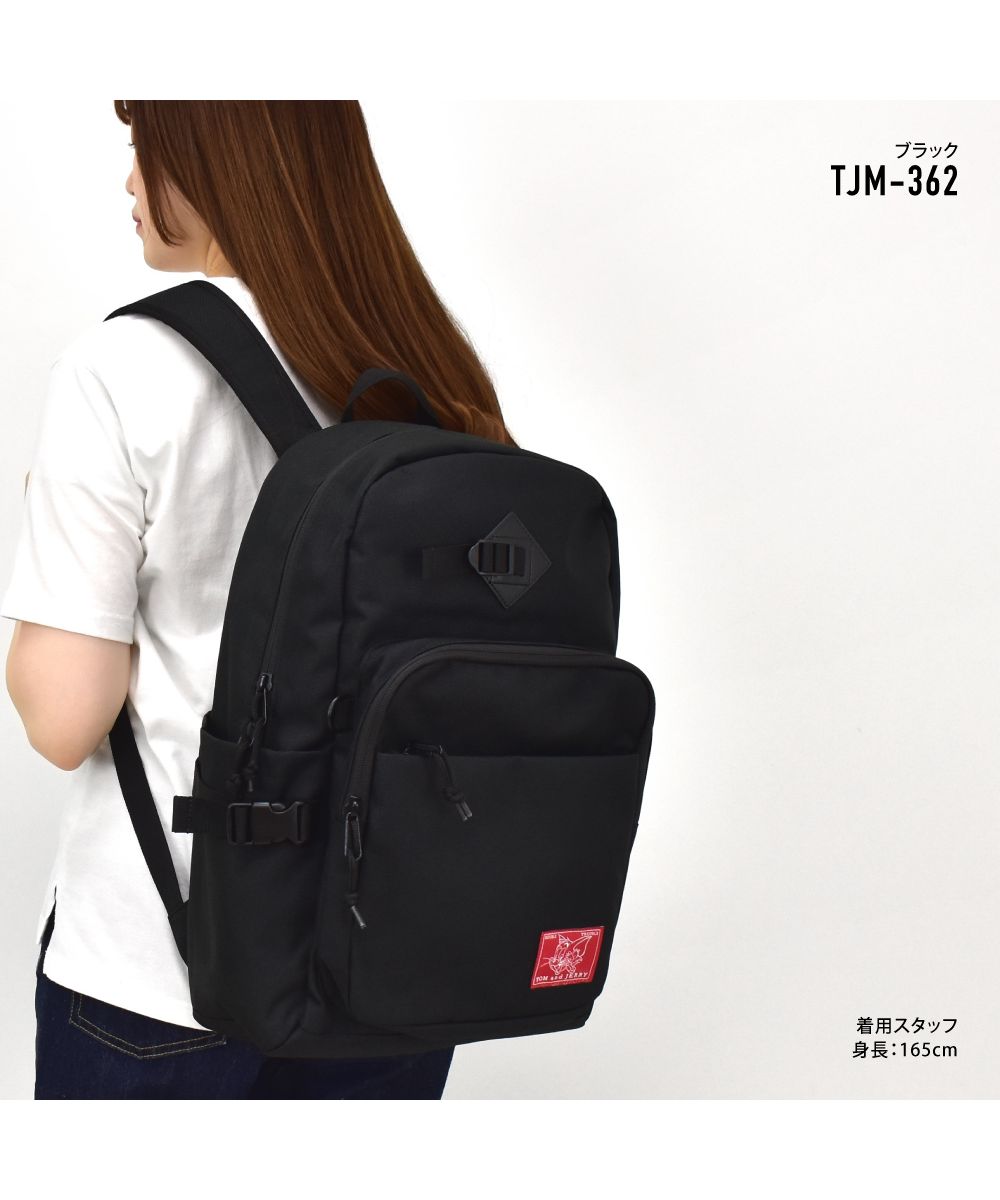 Runner Tom and Jerry Backpack Daypack Large Capacity A4 30L black Logo Insulated Cooler Bottle Holder Many Back Zipper Pockets Adult Ladies Men