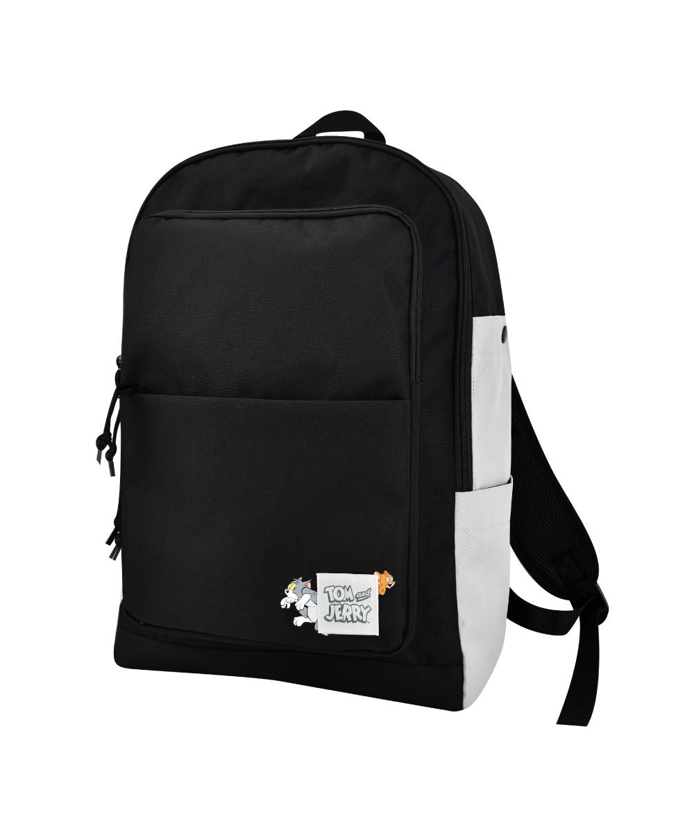 ランナー RUNNER トムとジェリー リュック デイパック 大容量 30L a4 黒 ロゴ 撥水 前 サイド 背面 ポケット 付き シンプル 女子 男子 女の子 男の子 男女兼用 女