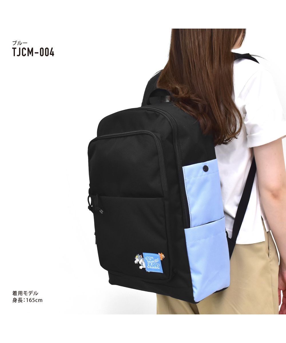 ランナー RUNNER トムとジェリー リュック デイパック 大容量 30L a4 黒 ロゴ 撥水 前 サイド 背面 ポケット 付き シンプル 女子 男子 女の子 男の子 男女兼用 女