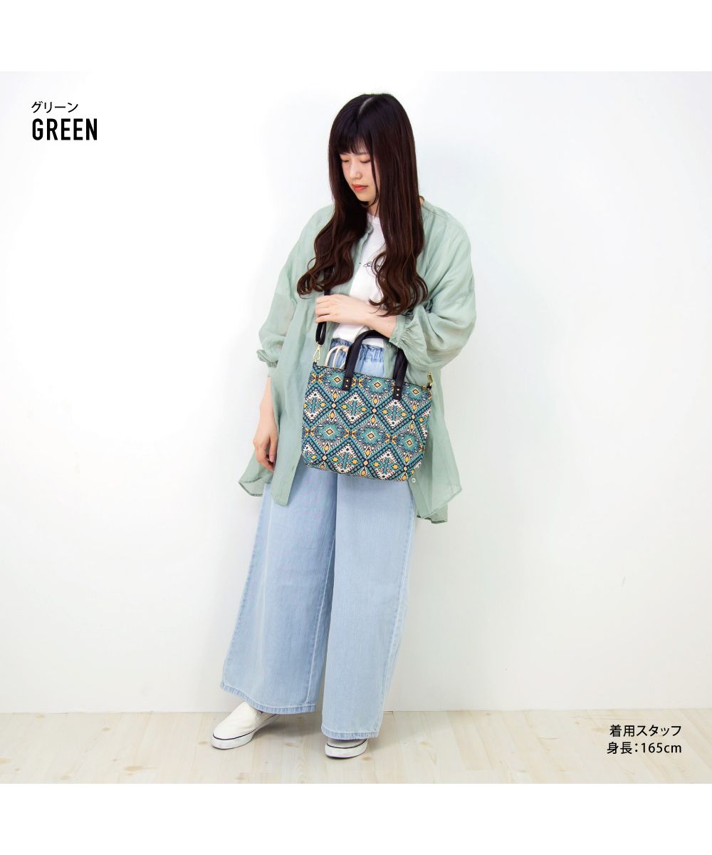 ランナー RUNNER エリー トートバッグ ショルダートート レディース 女子 大人ファスナー ジャガード 縦型 a4 ファスナー付き カジュアル ストリート