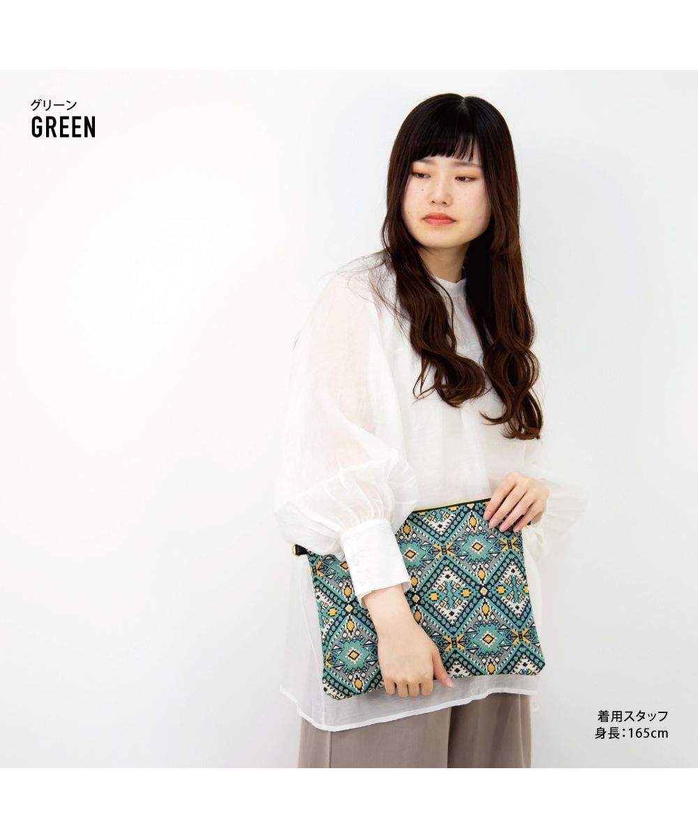 ランナー RUNNER エリー ショルダーバッグ ミニショルダー サコッシュ レディース 女子ファスナー ジャガード ファスナー付き ポーチ カジュアル ストリート