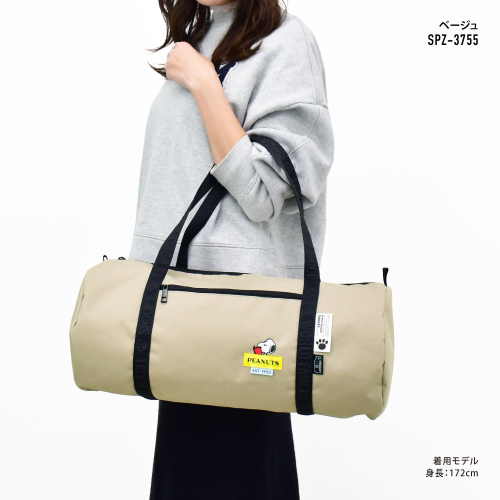 ランナー RUNNER SNOOPY スヌーピー ボストンバッグ RE-PETロールボストン レディース 旅行 トラベル 修学旅行 大人 学生 キャラクター （ベージュ(SPZ-3755)） ベージュ(SPZ-3755)