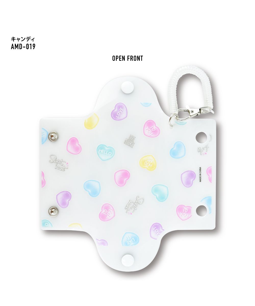 ランナー RUNNER パスケース 定期入れ カードケース 定期 2枚以上 小物入れ クリアマルチケース Sサイズ コイルチェーン 透明 クリア PVC キャラクター おしゃれ かわい