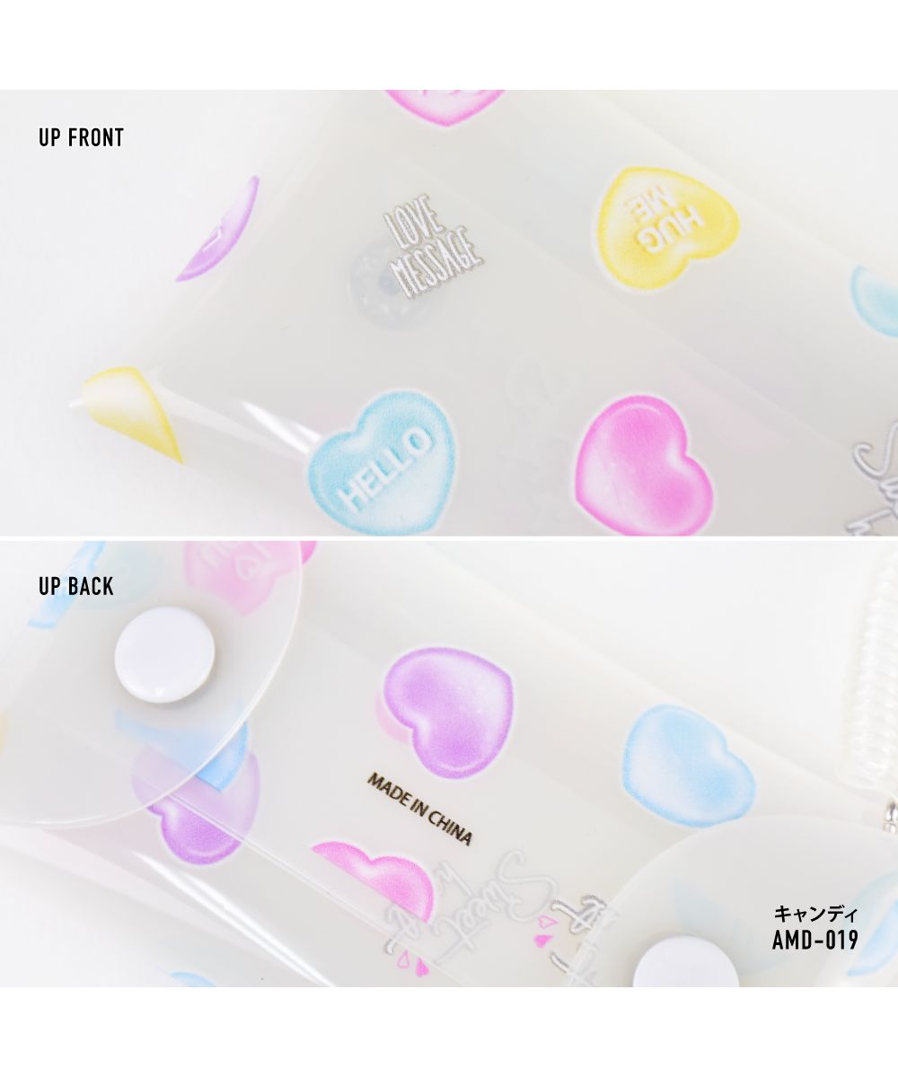 ランナー RUNNER パスケース 定期入れ カードケース 定期 2枚以上 小物入れ クリアマルチケース Sサイズ コイルチェーン 透明 クリア PVC キャラクター おしゃれ かわい