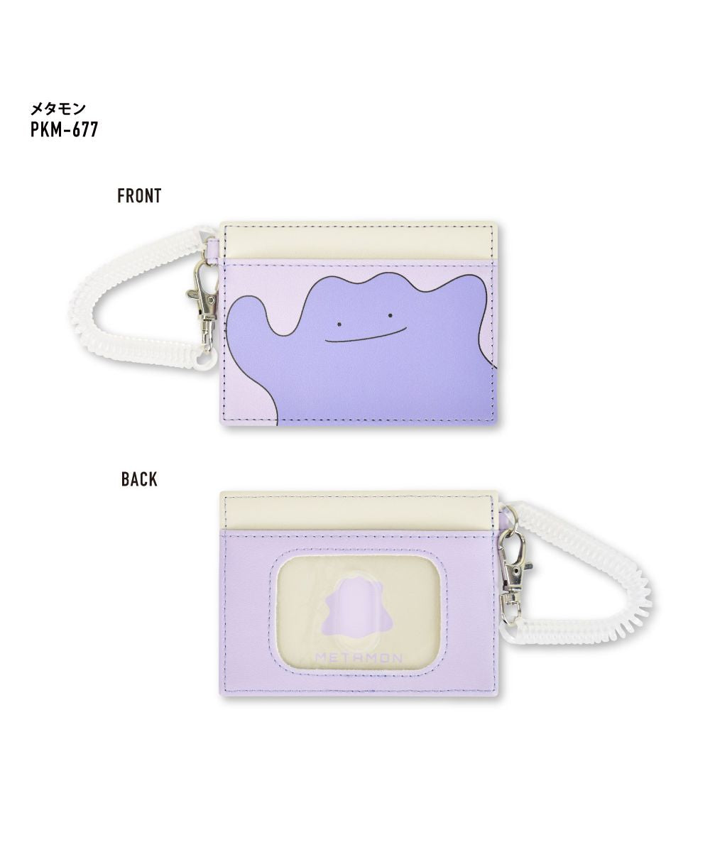 Runner Pokémon Pocket Monster Pass Case Commuter Pass Holder Card Case IC Card Pikachu Snorlax Ladies Girls Synthetic Leather Coil Code Ladies
