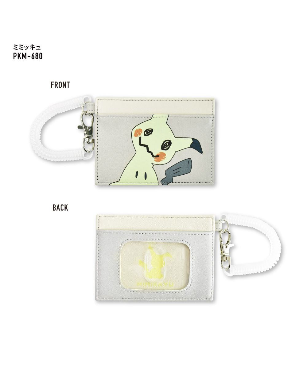 Runner Pokémon Pocket Monster Pass Case Commuter Pass Holder Card Case IC Card Pikachu Snorlax Ladies Girls Synthetic Leather Coil Code Ladies