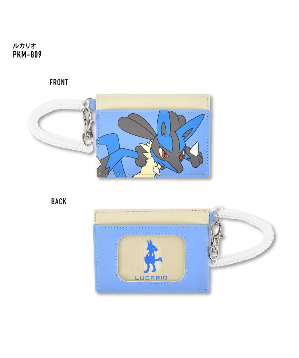 Runner Pokémon Pocket Monster Pass Case Commuter Pass Holder Card Case IC Card Pikachu Snorlax Ladies Girls Synthetic Leather Coil Code Ladies