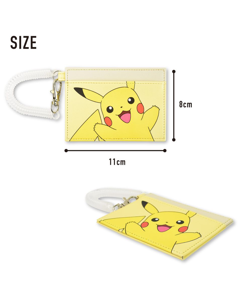 Runner Pokémon Pocket Monster Pass Case Commuter Pass Holder Card Case IC Card Pikachu Snorlax Ladies Girls Synthetic Leather Coil Code Ladies