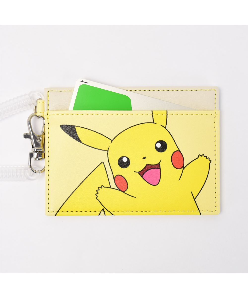Runner Pokémon Pocket Monster Pass Case Commuter Pass Holder Card Case IC Card Pikachu Snorlax Ladies Girls Synthetic Leather Coil Code Ladies