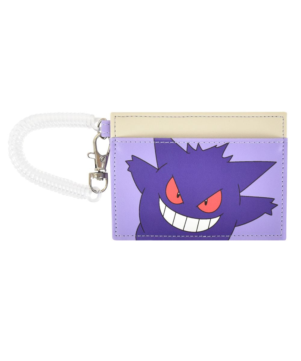 ランナー RUNNER ポケットモンスター ポケモン パスケース 定期入れ カードケース 定期 入れ ICカード ピカチュウ カビゴン レディース 女子 合皮 コイルコード レディース,ゲンガー(PKM-808)