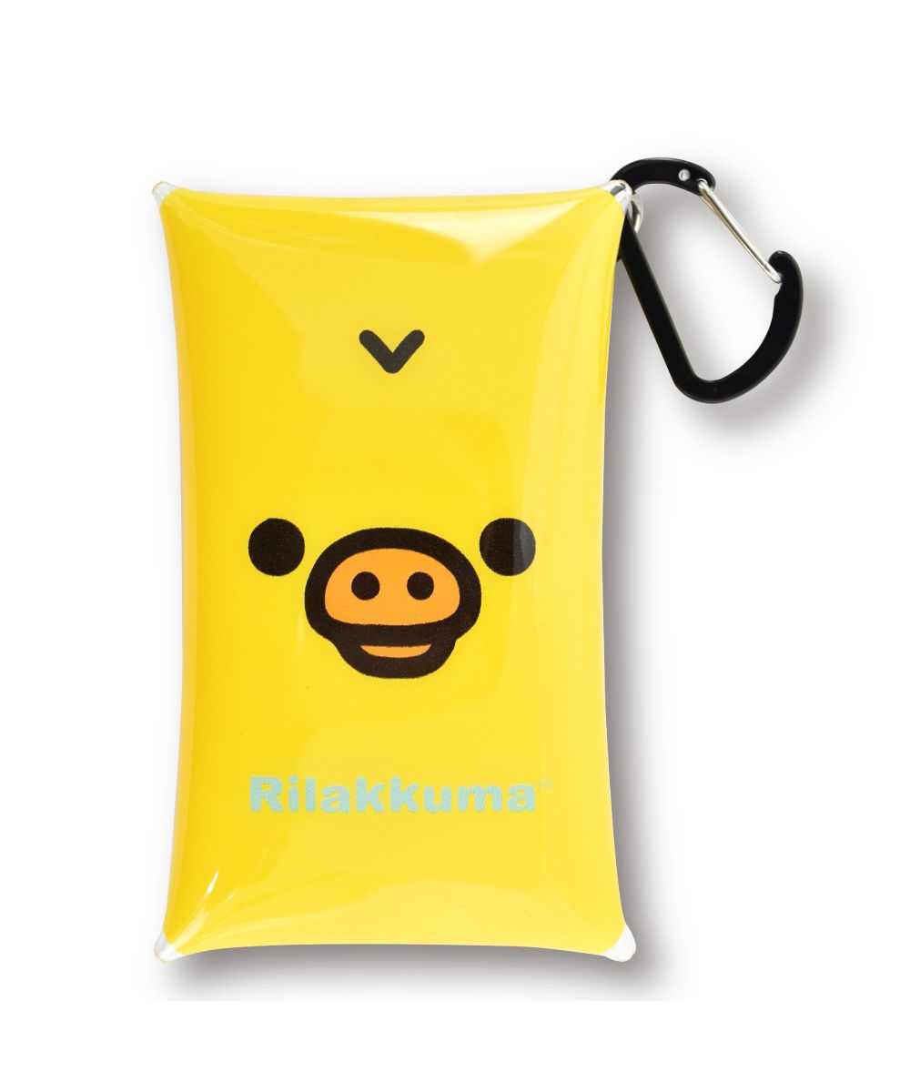 Runner Rilakkuma Pass Case Commuter Pass Holder 2 Pieces Small Item Storage Clear Multi-Case S Size Korilakkuma Kiiroitori Character Cute Simple Multifunctional Person