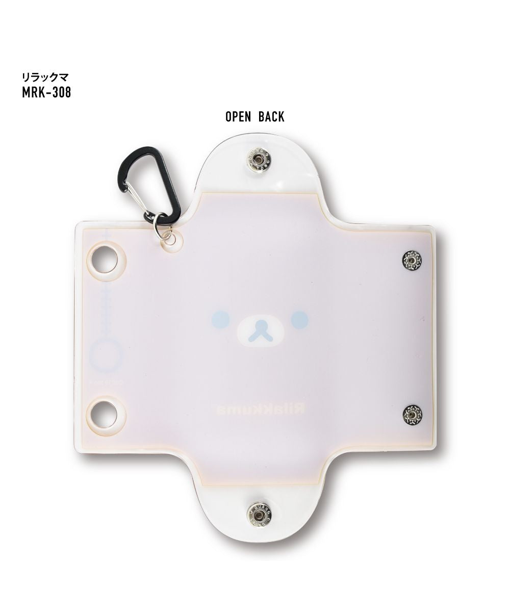 Runner Rilakkuma Pass Case Commuter Pass Holder 2 Pieces Small Item Storage Clear Multi-Case S Size Korilakkuma Kiiroitori Character Cute Simple Multifunctional Person