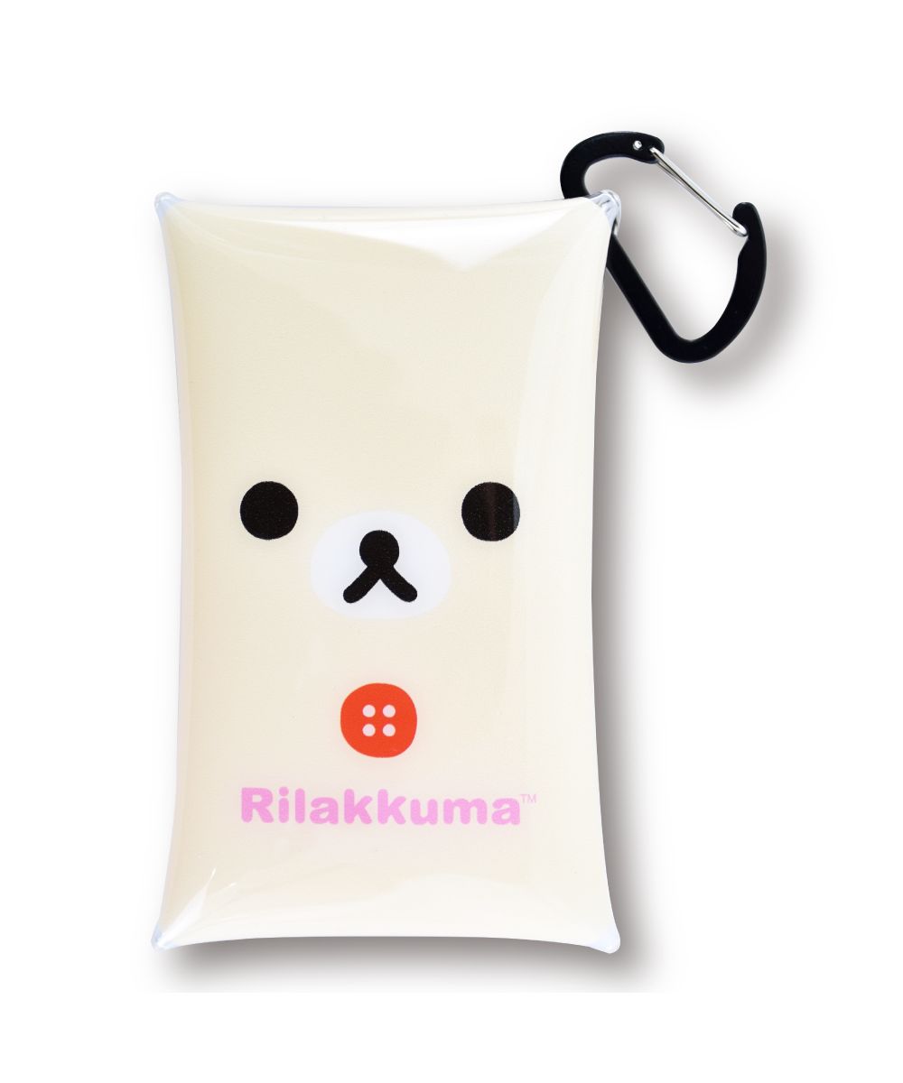 Runner Rilakkuma Pass Case Commuter Pass Holder 2 Pieces Small Item Storage Clear Multi-Case S Size Korilakkuma Kiiroitori Character Cute Simple Multifunctional Person