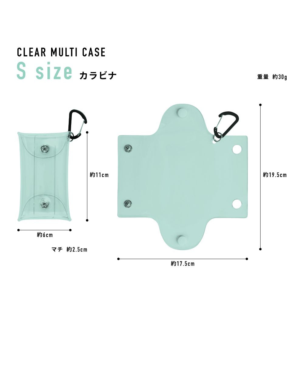 Runner Miffy Pass Case Commuter Pass Holder 2 Pieces Small Item Storage Clear Multi-Case S Size Ladies Girls Boys Brand Character Cute