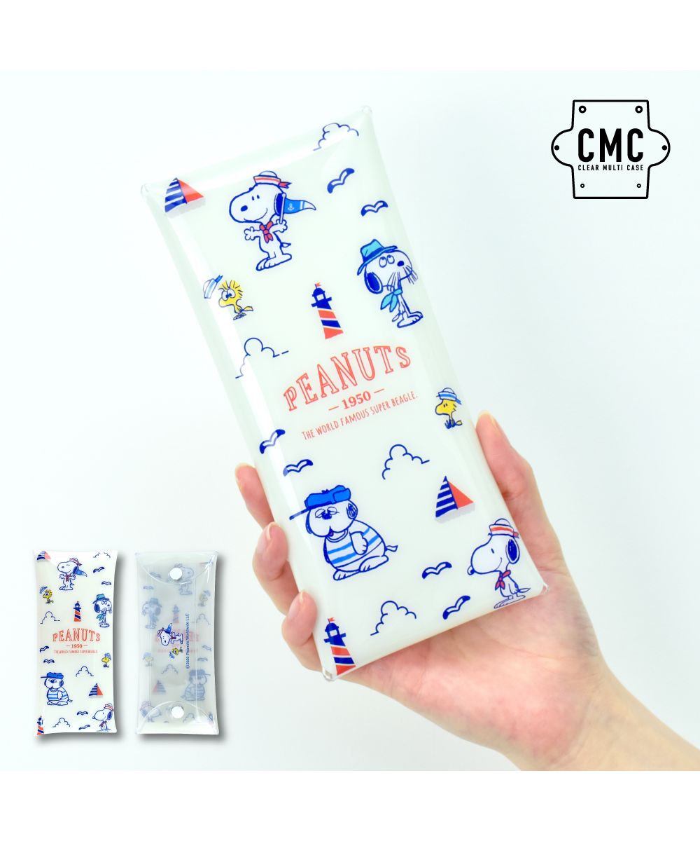 跑者 RUNNER 史努比 筆袋 筆箱 小物收納 透明多功能盒 L尺寸