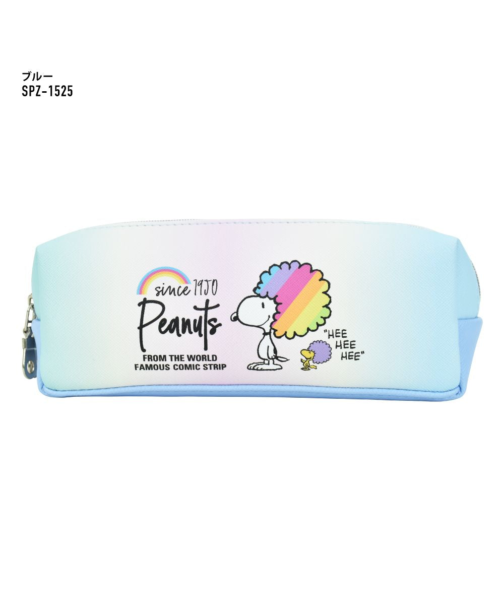 Runner RUNNER Snoopy pencil case pen box for ladies girls adults high school students 2-room double zipper synthetic leather for girls men boys high school middle school brand stylish fashionable