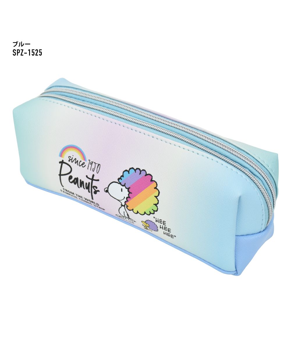 Runner RUNNER Snoopy pencil case pen box for ladies girls adults high school students 2-room double zipper synthetic leather for girls men boys high school middle school brand stylish fashionable