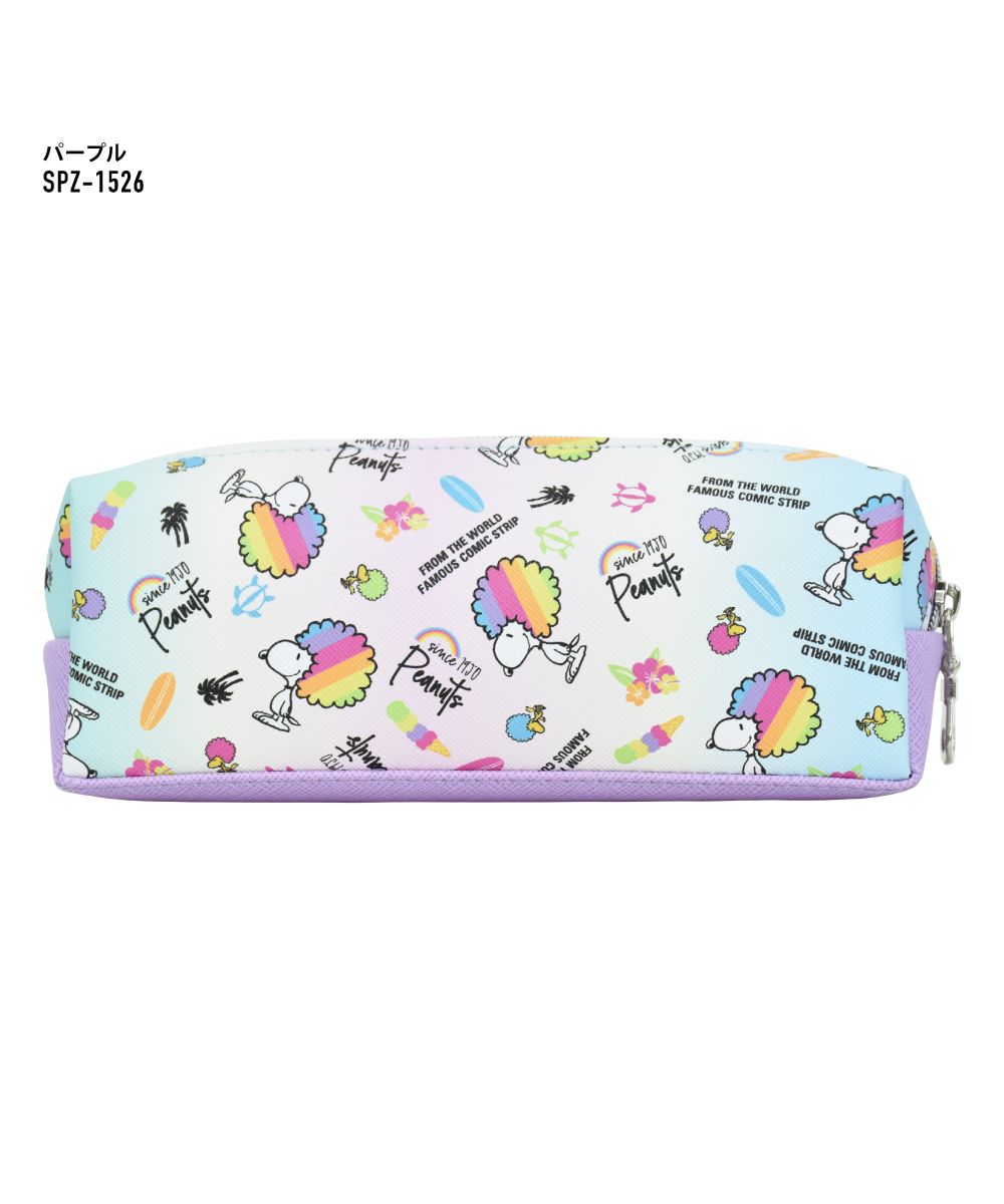 Runner RUNNER Snoopy pencil case pen box for ladies girls adults high school students 2-room double zipper synthetic leather for girls men boys high school middle school brand stylish fashionable